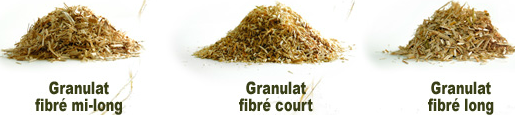 Granulats de chanvre fibré