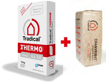 Chanvribat® + Tradical Thermo - Couple Chaux+Chanvre