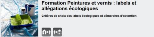 Formation Peintures et vernis : labels et allégations écologiques
