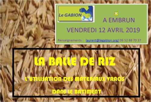 LA BALLE DE RIZ et l’utilisation des matériaux vrac dans le bâtiment